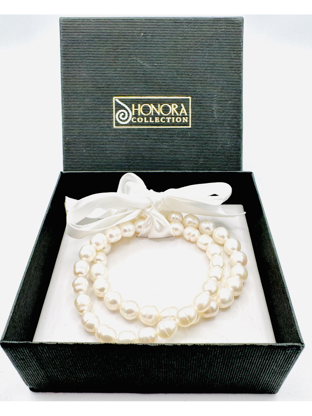 NIB Honora Collection pearl stretchy bracelets